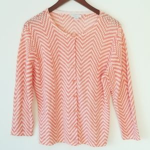 Adorable peaches n' cream Merino wool sweater XL